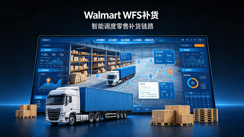 Walmart WFS补货如何选择美国卡车运输？跨境卖家的本土配送方案